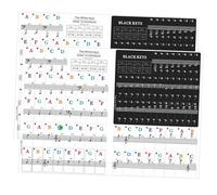 BIUDECO Removable Pvc Decals with No Adhesive Residue and Anti-sweat Features for Piano Keyboard Stickers for 88/61/54/49 Keys 2 Sets for Introductory Piano Learning and Keyboard Practice