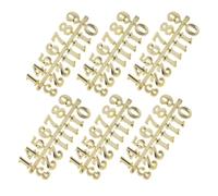 BIUDECO Replacement clock numbers Arabic numerals 6 sets plastic durable DIY kit for bedroom and living room clock repair simple design