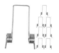 BIUDECO Replacement Torsional Springs for Trash Can Lid 8pcs Small Metal Garbage Bucket Torsional Springs 1.0x8x130° for Kitchen Rubbish Bin Lid Repair