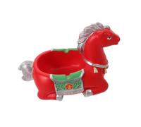 BIUDECO Retro Ceramic Horse Ashtray Porcelain Smoking Ash Holder for Home Office Travel Zodiac Symbol for Fortune Unique Birthday and Year
