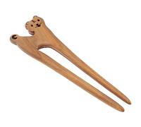 BIUDECO Retro Hair Fork with Tiger Design Hair Stick for Women Simple Elegant Hairpin for Buns and Ponytails Handmade Vintage Style
