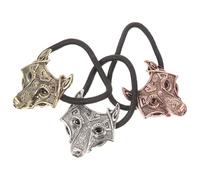 BIUDECO Retro Hair Ties Vintage Alloy Hair Bands Elastic Ponytail Holders 3pcs That Won't Slide Or Fall, Can Be Worn as Bracelet for Decoration for Women at Parties Or Occasions
