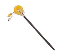 BIUDECO Retro Wooden Hairpin Creative Decorative Hairwear for Women Simple Chinese Vintage Style Headpiece for Buns and Traditional Attire
