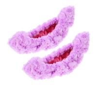 BIUDECO Reusable Purple Ice Skate Blade Guards with Absorbent Towel Lining Rust-resistant Protective Covers for Figure and Hockey Skates Flexible Transport Protection for Adults and Teens