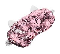 BIUDECO Reversible Glitter Sequin Eye Mask for Women and Soft Comfortable Blindfold for Optimal Light Blocking for Travel Naps and Relaxation Durable Design and Elastic Strap