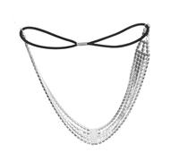 BIUDECO Rhinestone Headdresses Multi-Layer Hairband 21X3Cm Comfortable to Wear Sparkly Headband for Girls Banquet Decor