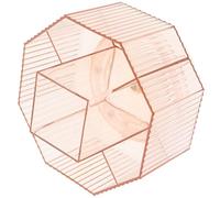 BIUDECO Rotating Cosmetic Brush Storage Holder 360° Desktop Makeup Organizer with Compartments Mermaid Pink Makeup Brush Storage Box for Vanity Table