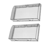 BIUDECO Self-Adhesive Waterproof Double Wall Switch Socket Outlet Cover Panel Box Fine Craftsmanship for Bathroom, Living Room