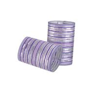 BIUDECO Self Grip Hair Curler Rollers 2pcs Purple DIY Hair Styling Tool for Home Use and Everyday Curling