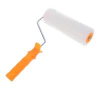 BIUDECO Self Leveling Spiked Roller with Teeth Height for Epoxy Floor Paint Anti-Shedding Defoaming Screed Brush with Handle for Smooth and Screeding Compound Applications Random Color