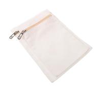 BIUDECO Sew-in Side Pockets White Canvas 2pcs with Zipper Hidden Pouch Easy Sewing Replacement Pocket for Jackets and Sweatshirts for Travel and Clothing Repair