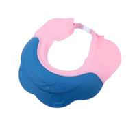 BIUDECO Shampoo Hat with Adjustable Button Bathing Protector Cap for Ear and Eye Shield Shower Hair Wash Shield Lightweight Cartoon Design in Elegant Blue