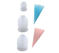 BIUDECO Silicone Cake Decorating Piping Bags with Nozzles Safe Tasteless Cream Decorating Tool for Home and Professional Bakery Comfortable Grip Dessert Supplies Kit