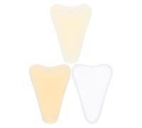 BIUDECO Silicone Concealer Pads for Women Swimwear and Yoga Reusable Breathable Intimate Guard Inserts 3pcs Set in Deep Skin Tone, Light Skin Tone and
