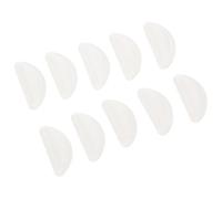BIUDECO Silicone Glasses Nose Pads Replacement 5 Pairs Crescent-shaped Anti-slip Nose Cushions for Eyeglasses Plastic Frames