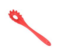 BIUDECO Silicone Spaghetti Spoon, Food Grade Silicone Kitchen Cooking Tool, Red, for Everyday Use and Food Service