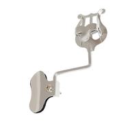 BIUDECO Silver Music Score Holder Clip Strong Durability for Orchestral Instruments to Firmly Hold Music Sheets Iron Material Simple Style Design during Performances