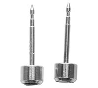 BIUDECO Silver Stud Earrings for Women with No Inflammation Feature, Versatile Use, Delicate and Minimalist Design, Suitable for Sensitive and Newly Pierced Ears, Black Colour