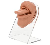 BIUDECO Simulation Mouth Model for Piercing Practice Silicone Flexible Tongue Body Part Fake Face Jewelry Display