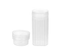 BIUDECO Slide Staining Jars with Lid Portable 6pcs High Transparency Lab Staining Tanks Precision-sealed Design for 5 Microscope Slides for Pathology