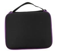 BIUDECO Slots Essential Oil Carry Bag EVA Shockproof Bottle Protection Case Portable Aromatherapy Storage for Travel and Beginners Purple