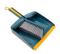 BIUDECO Small Broom and Dustpan with Skid Handle for Kitchen Cleaning Compact Tiny Brush Dustpan Combo Suitable for Farmhouse and Modern Home Decor Durable Two Sweeping Tool
