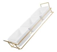 BIUDECO Snack Serving Platter Divided Tray for Dried Fruits and Chocolates Food Serving Dish for Parties and Desserts