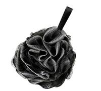BIUDECO Soft Large Black Bath Flower Mesh Net Scrubber Loofah Exfoliating Shower Ball for Body Cleansing and Skin Care Bathroom Accessory