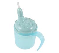 BIUDECO Spill Feeding Cup with Straw for Elderly and Patients Ergonomic Double Handle Drinking Mug with Scale Moderate Capacity Water Cup for Convalescent and Pregnant Use