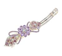 BIUDECO Spring Rhinestone Hair Clip for Women Alloy Crystal Barrette with Sparkly Bling Temperament Hair Accessory for Parties and Daily Wear