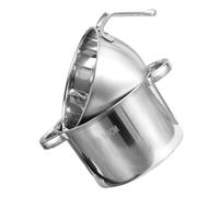BIUDECO Stainless Steel Double Boiler Pot Set Chocolate Melting and Heating Pot with Dual Pour Spouts Cooking Utensil for Desserts Sauces and Wax Melting at Home and Bakery