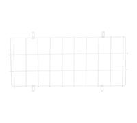 BIUDECO Stainless Steel Emergency Light Wire Guard Cover with Effective Safeguarding and Easy Installation for Safety Signs and Wire Guards, Sleek White Protective Metal Cover