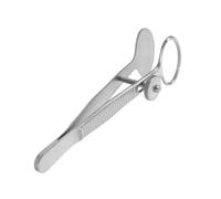 BIUDECO Stainless Steel Eyelid Massage Tweezers with Serrated Tips, Medium Size Eye Gland Unblocking Tool for Dry Eye Relief and Eyelid Care