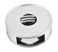 BIUDECO Stainless Steel Hollow Teapot Warmer with Candle Holder Non Slip Base Portable Tea Heater for Home Office Tea Room Heat Preservation