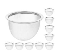BIUDECO Stainless Steel Mesh Tea Filters Reusable Fine Mesh Infusers 10pcs with Versatile Compatibility for Loose Leaf Tea and Hosting Guests