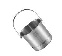 BIUDECO Stainless Steel Wine Bucket with Burnishing Craft Portable Ice Cube Cooler for Red Wine Beer Handle Capacity Drinks Pail for Home and Party Use