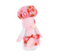 BIUDECO Strawberry Kitchen Chef Faceless Gnome Doll Home Decor Figurine Party Ornament Gift for Friends and Family Adorable Handmade Holiday Decoration