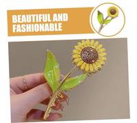 BIUDECO Sunflower Hair Claw Clip for Women Intricate Floral Design Non-slip Grip for Thick Hair Accessory for Summer Outings and Festivals