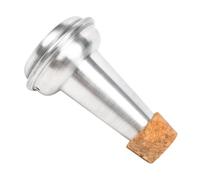 BIUDECO Suona Mute Muffler, Suona Cup Mute, Aluminium and Cork, Silver, Universal Fit, for Home Practice and Apartments, Musicians and Students