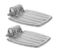 BIUDECO Thickened Metal Wheelchair Footplates Heavy Duty Footrest Replacement for Seniors Durable Drive Chair Parts Comfortable Support for Hospital Nursing Home Use