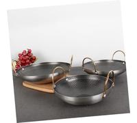 BIUDECO Thickened Stainless Steel Alcohol Pot Multi-Purpose Dry Cooking Pan for Home Use Corrosion-Resistant Reheating Pot with Polished Smooth Surface Easy to Clean