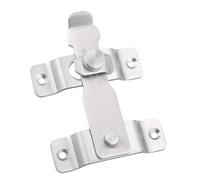 BIUDECO Thickened Stainless Steel Door Bolt Lock 82x110mm, Silver Sliding Door Buckle Lock for Security, Window, Cabinet, Home and Hotel Use