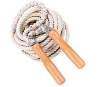 BIUDECO Thickened Wooden Handle Jump Rope 7m Long for 5-7 Adults Group Fitness Exercise Outdoor Skipping Rope Physical Education Equipment