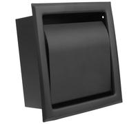 BIUDECO Toilet Tissue Rack Roll Paper Box, Embedded-in Tissue Box, 304 Stainless Steel, Black, Wall Recessed Toilet Paper Holder for Bathroom