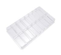 BIUDECO Transparent Acrylic Cosmetic Storage Box with Durable Blush and Eyeshadow Organizer for Home Bedroom Office Space Saving Makeup Holder Display