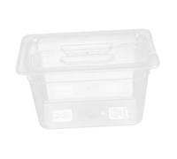 BIUDECO Transparent Slow Cooker Container Low Temperature Cooking Storage Case for Sous Vide and Meal Prep Practical Large Capacity Bin for Food Seasoning Fruits and Vegetables