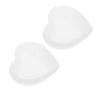 BIUDECO Tray Mold 2pcs Heart Shaped Silicone Resin Molds for Epoxy Casting Versatile Washable Mould for DIY Handmade Jewelry Tray and Home Use