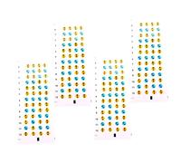 BIUDECO Ukulele Fretboard Scale Stickers 4pcs with Note and Solfège Labels, Guitar Trainer Decals for Beginners, Musical Instrument Fingerboard Guide for Practice