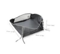 BIUDECO Under Wheelchair Storage Bag Polyester Underseat Organizer with Large Capacity for Walker Drive Replacement Accessories Gray
