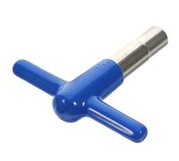 BIUDECO Universal Excellent Key Tool Tuning T-shaped with Beginners Drum Zinc Alloy Body and Blue Silicone Cover, Offering Flexibility Durability for Precise